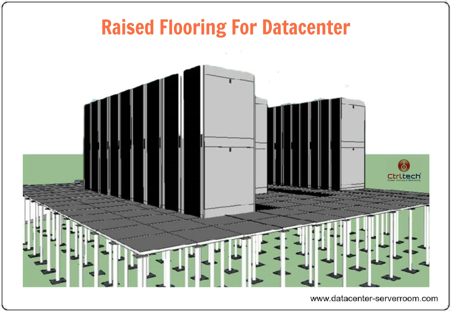 Raised access floor in data center